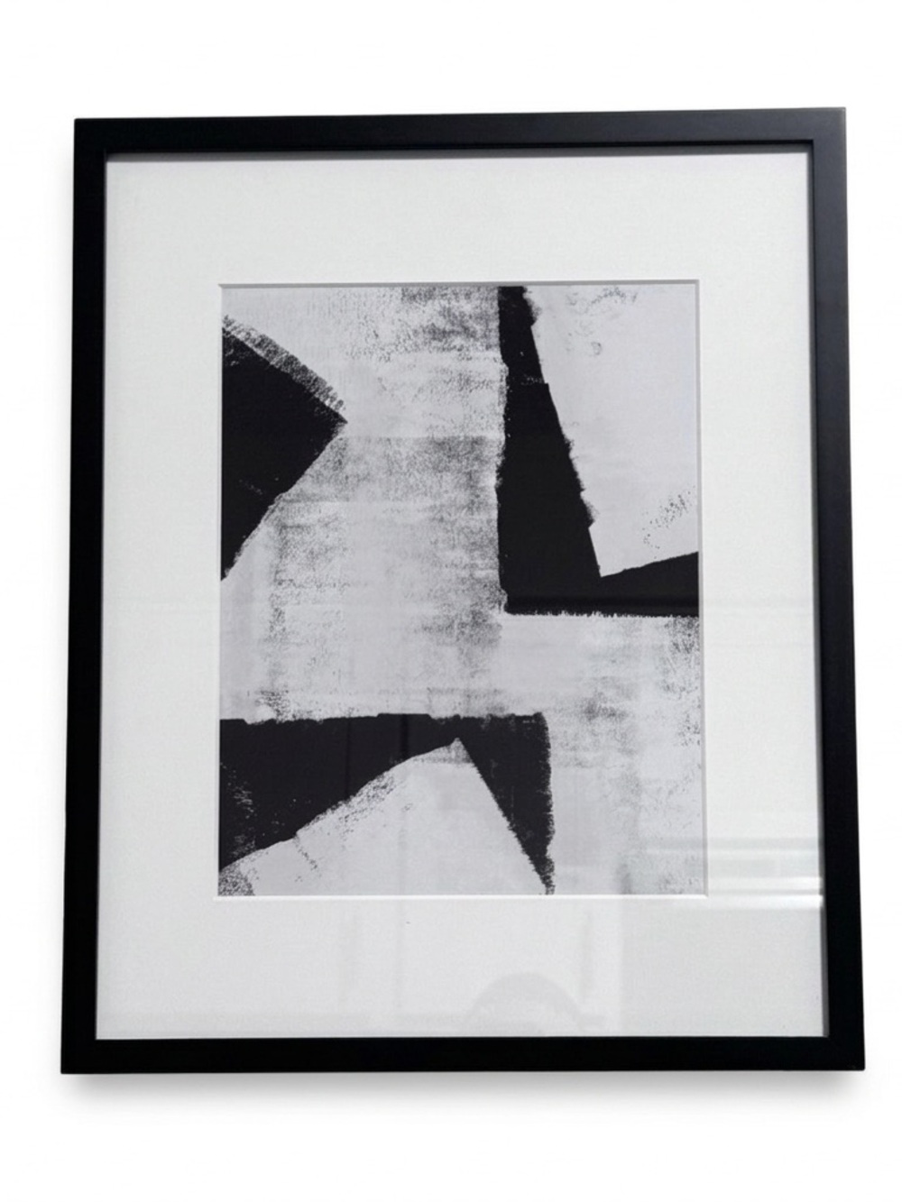Custom Abstract Giclee Print 17x21 with Threshold Modern Gallery Frame 11x14